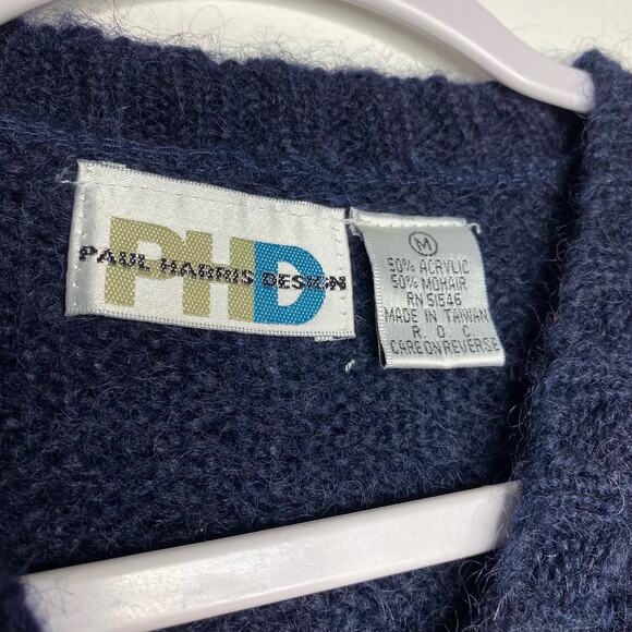 Vintage Paul Harris Design Argyle Knit Sweater - Picture 3 of 4